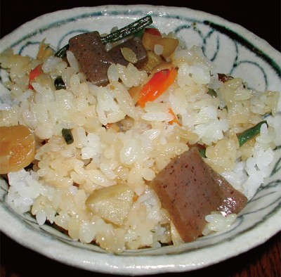 Rice with added ingredients