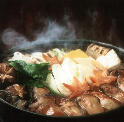 Oyster and mushroom hot pot (kaki nabe)