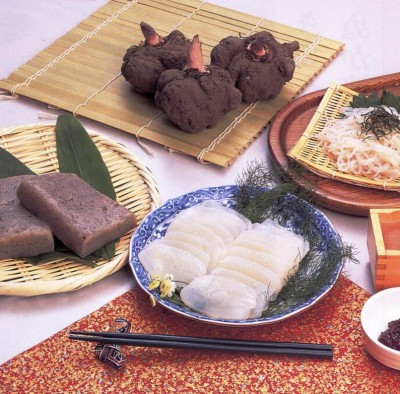 Raw Konjak cuisines