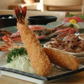 Famous fried prawns of enormous size